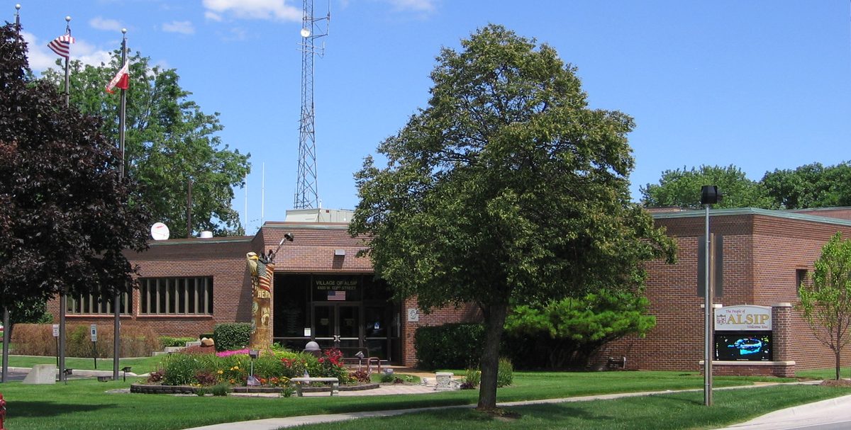 Skyline and aerial view of Alsip, IL - LD Movers moving service area