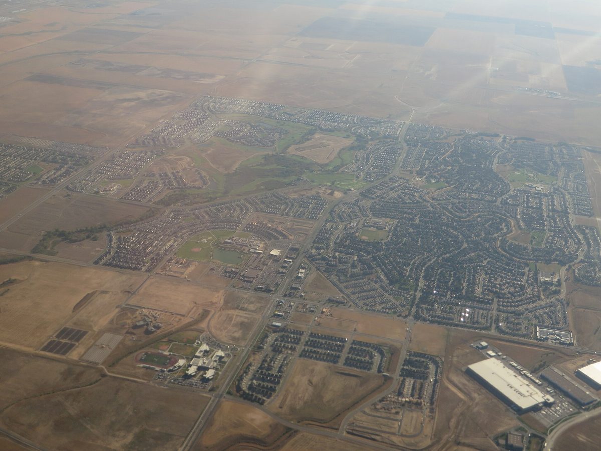 Skyline and aerial view of Aurora, CO - LD Movers moving service area