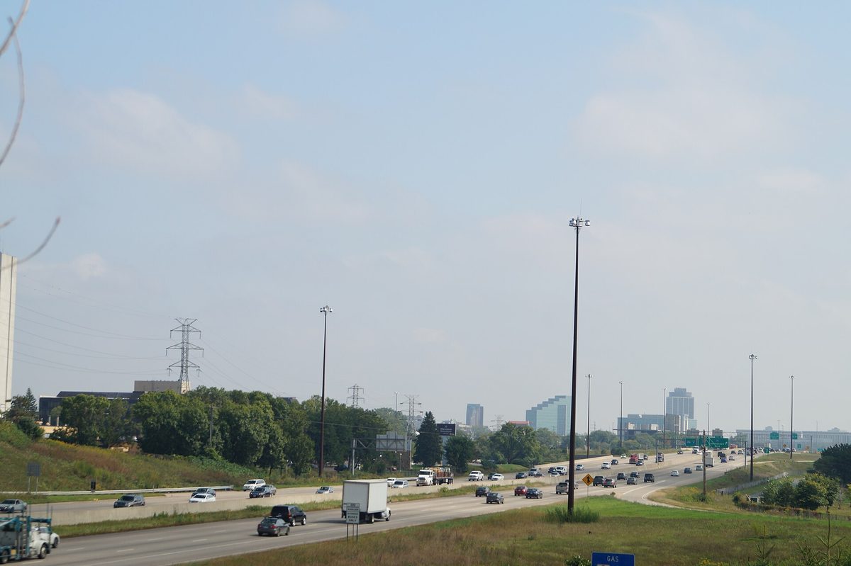 Skyline and aerial view of Bloomington, MN - LD Movers moving service area