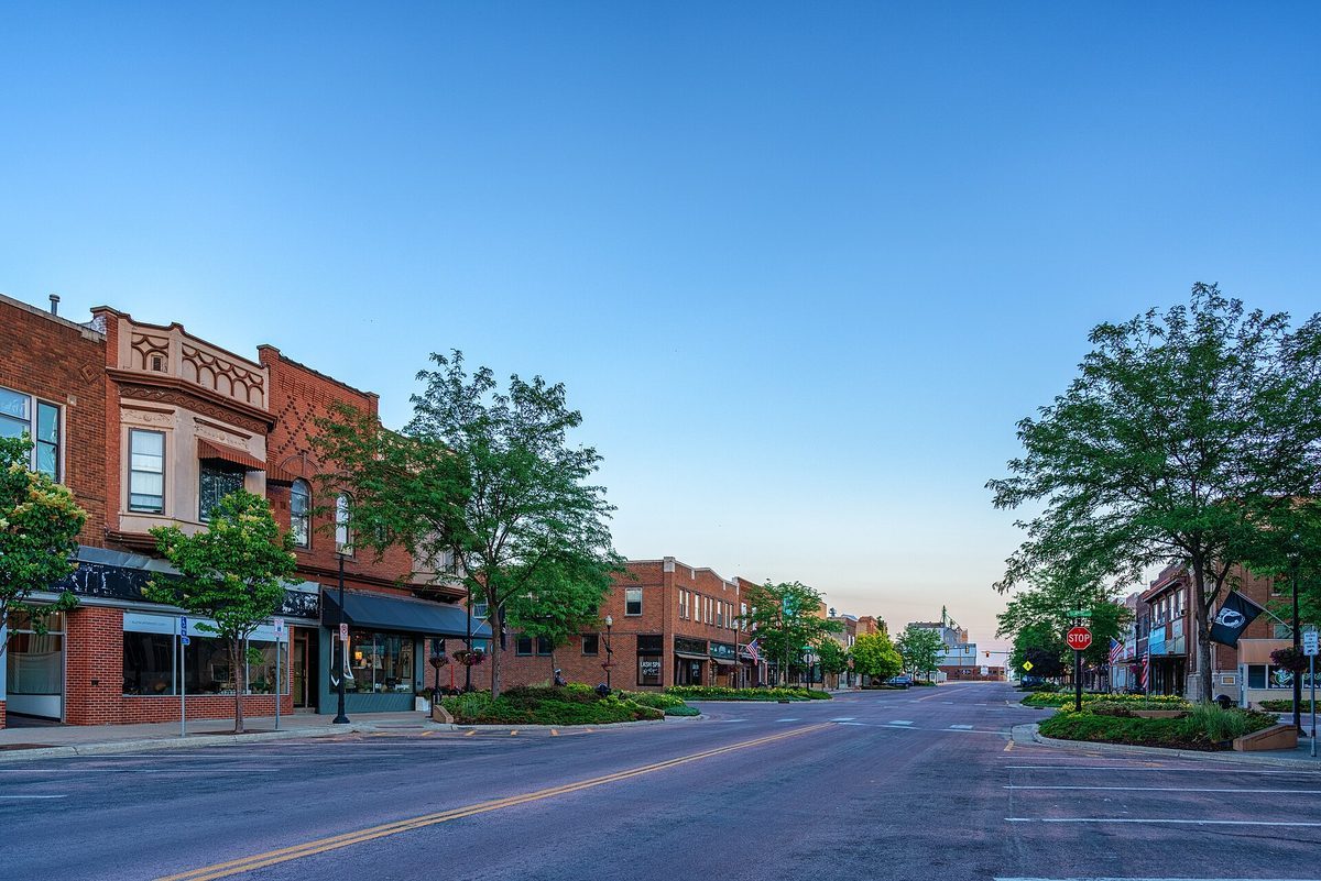 Skyline and aerial view of Brookings, SD - LD Movers moving service area