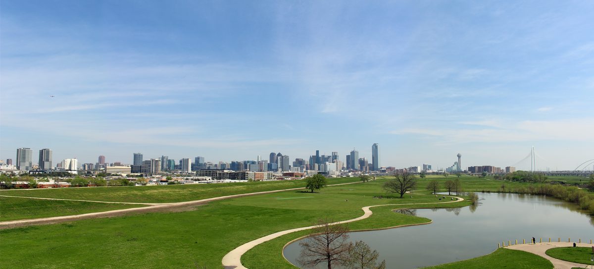 Skyline and aerial view of Dallas, TX - LD Movers moving service area