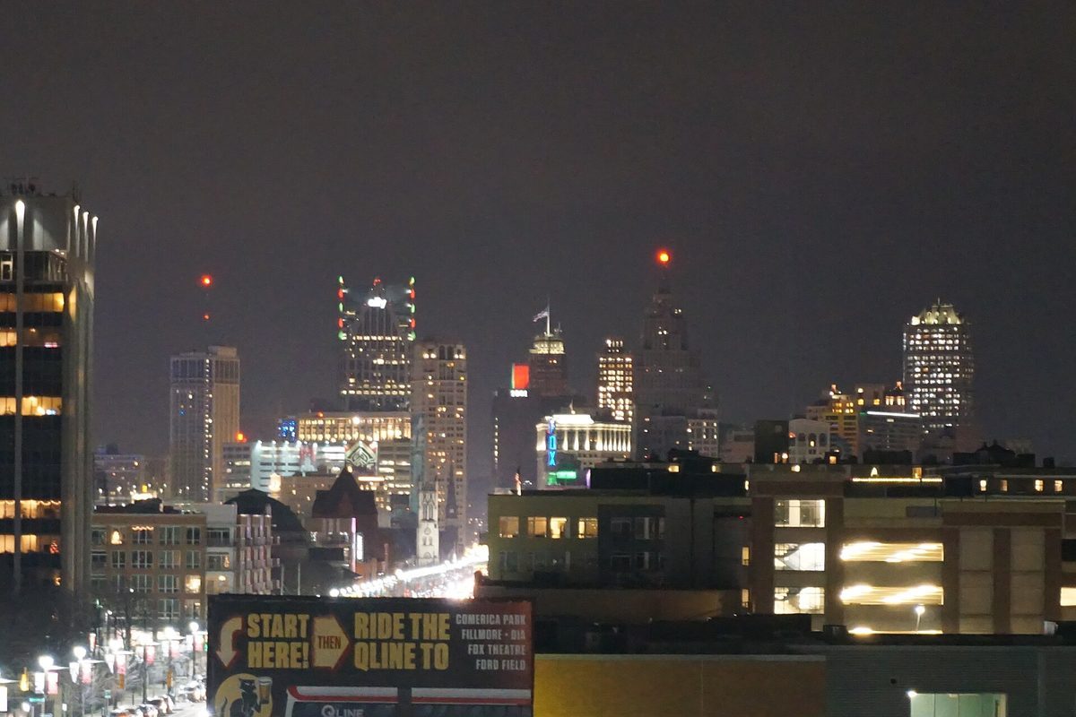 Skyline and aerial view of Detroit, MI - LD Movers moving service area