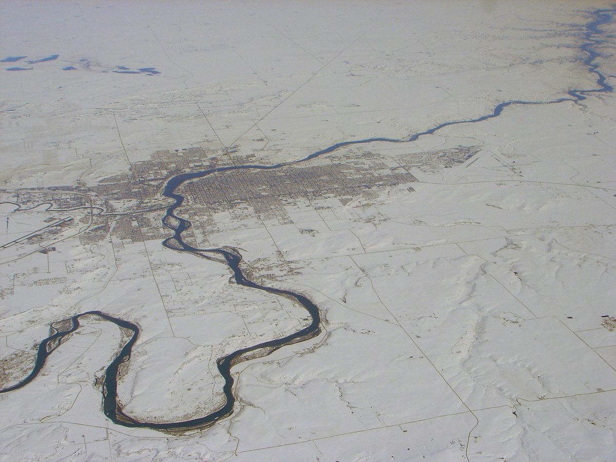 Skyline and aerial view of Great Falls, MT - LD Movers moving service area