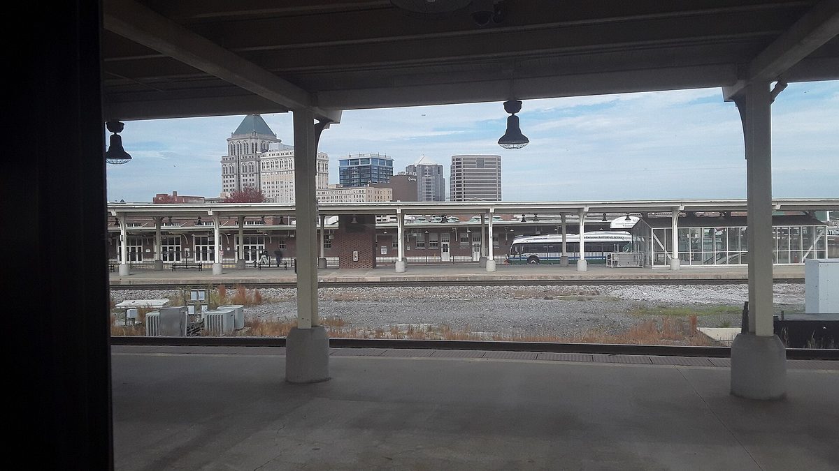Skyline and aerial view of Greensboro, NC - LD Movers moving service area