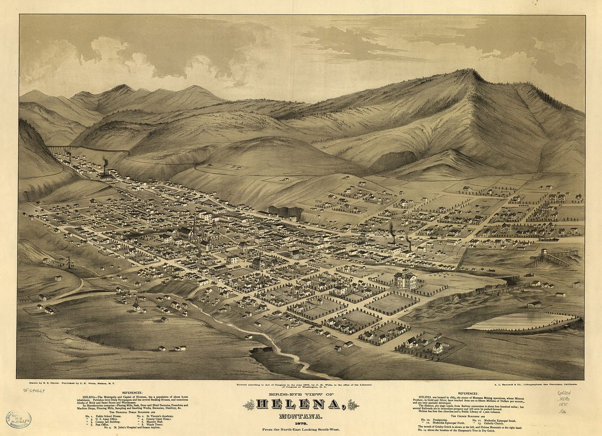 Skyline and aerial view of Helena, MT - LD Movers moving service area