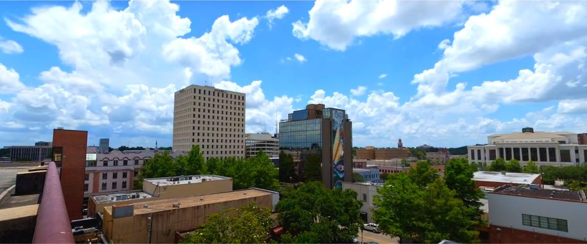 Skyline and aerial view of Lafayette, LA - LD Movers moving service area