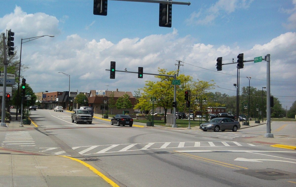 Skyline and aerial view of Lansing, IL - LD Movers moving service area