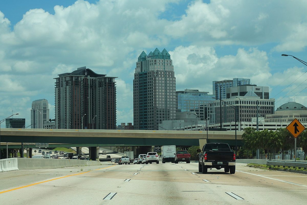 Skyline and aerial view of Orlando, FL - LD Movers moving service area