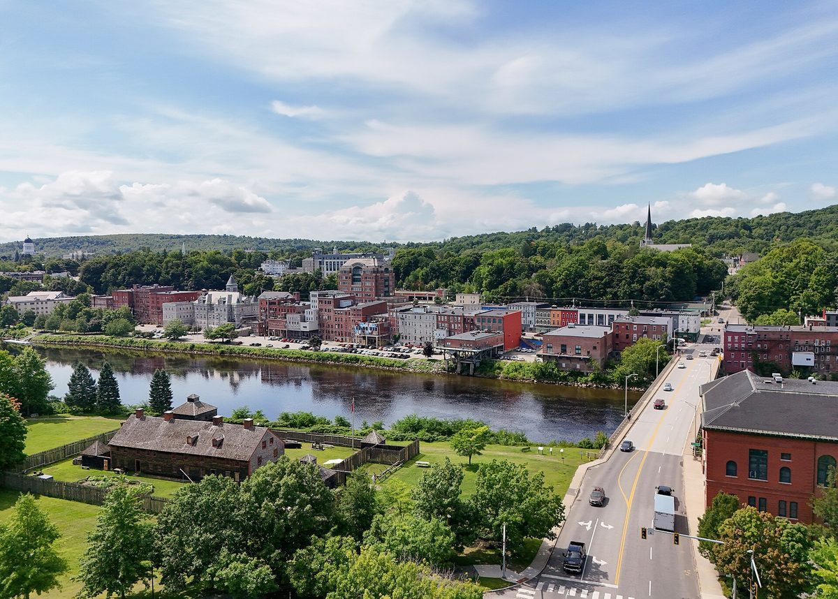 Scenic skyline and landscape view of Maine - LD Movers moving service area
