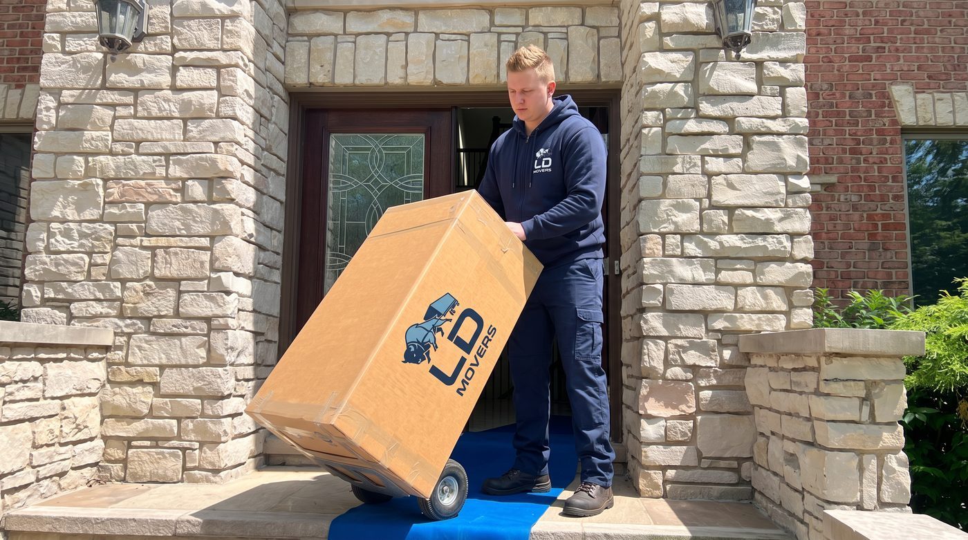 Residential local move crew loading household goods for a Chicago to Las Vegas move
